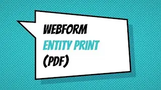 Webform Entity (PDF) Print