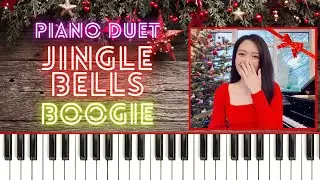 Jingle Bells Boogie Piano Duet - arranged by Hazel Nguyen