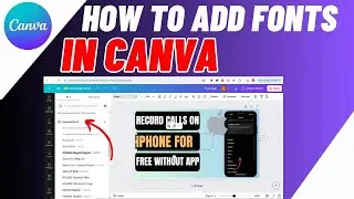 How To Upload Font In Canva | Add Custom Font In Canva