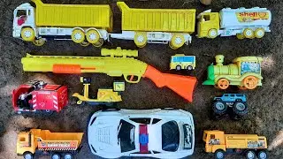 Mobil truk gandeng kotor lumpur, Mobil balap, Truk Tangki, Mobil Polisi, Bajaj, Kereta Api, Tayo