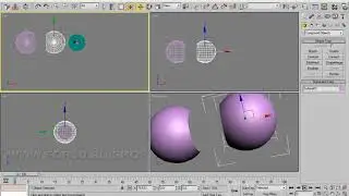 3dsmax.  Урок 136. Соединение объектов Connect