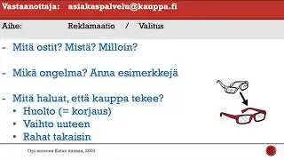 Reklamaatio (A2) | Opi suomea Katan kanssa