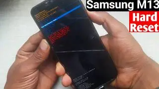 Samsung Galaxy M13 hard reset android 14 one UI 6 remove screen Lock #2024