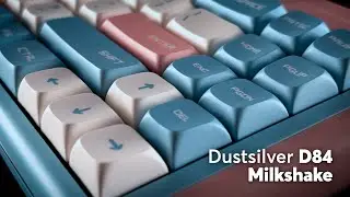 Dustsilver D84 Blue Pink Milkshake Keyboard: Sound Test and review