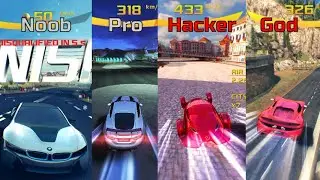Asphalt 8 Noob vs Pro vs Hacker vs God