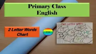 English 2 letter words chart| Primary chart tlm| English chart tlm for primary school #tetlm