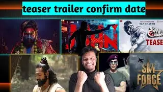 pushpa 2 trailer l sky force teaser l game changer teaser l chhava trailer l baby john trailer