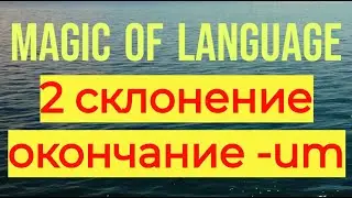 2 склонение - окончание -um существительных и прилагательных