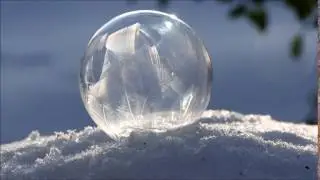 gefrierende Seifenblasen