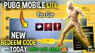 Pubg Lite Redeem Code Today😱| Pubg Lite Redeem Code | Pubg Mobile Lite Redeem Code |