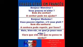 Frases úteis em francês