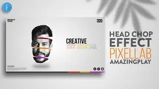Creative poster design with head chop effect | how to make poster in pixellab mobile