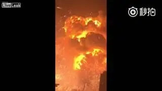 Взрыв склада в Китае