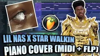 Lil Nas X - Star Walkin (MIDI + FLP) (FL Studio Piano Tutorial / Cover)