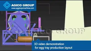 3D video demonstration for egg tray drying room