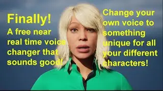 AI to change your voice in real time for your Virtual Production characters!