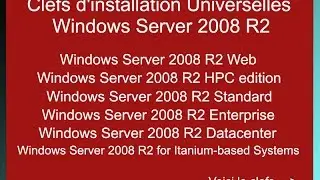 Universal Serial Windows Server 2008 R2 - Clef licence Windows server 2008 R2 - Activation key crack