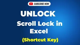 Unlock scroll lock in excel (shortcut key)