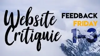 Website Critique - Reddits Feedback Friday - Part 1-3/4 - English - FHD