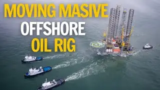 offshore oil rig moving operation