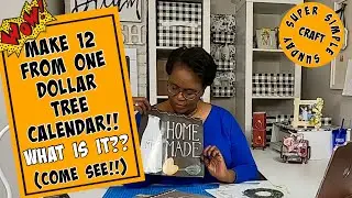 !!WAIT!! Don’t Throw Out Those Old Calendars/DOLLAR TREE CALENDAR CRAFT!
