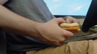 Bhm male feedee gainer belly play and talking in the car (pt1)