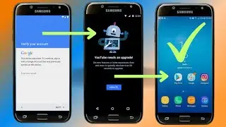 Samsung FRP Bypass Stuck on YouTube Update | Android 7 / 7.1 (J530F Example)