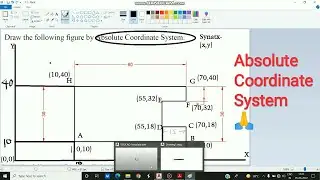 Absolute coordinate system with practice exercise