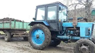 ✔4 РЕИСА ЗИМОИ!🔴ВЫВОЗКА с ПРИЦЕПОМ 2ПТС4.5🔵ДРОВА/МУСОР/НАВОЗ