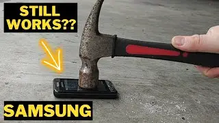Destruction Smartphone Samsung Hammer Impact