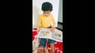Little manha reading a ghost story in her very early age with self as a part|| ItsManha||