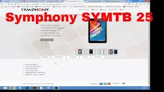 symphony SYMTAB 25 Full Specifications | symphony price bd| symphony latest model | symphony Review