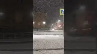 Весенний снегопад в Кирове. 10.05.2024.