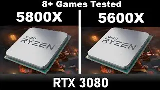 Ryzen 5800X vs 5600x with 3080 in 1080p, 1440p | Metro Exodus, Valhalla, SOTR Gameplay Benchmarks