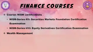 Brief Information to Finance Course offered by CISBC-OLDC, University of Delhi