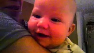 Tony - 3 months - the first laugh