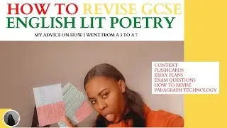 HOW TO Revise GCSE English Literature POETRY