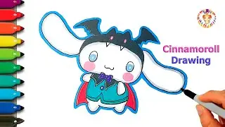 How to draw Halloween Cinnamoroll 💙 Cute Cinnamoroll drawing easy step by step | Sanrio