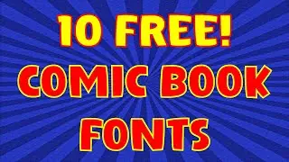 10 Free Comic Book Fonts | Cartoon Font Download | New Fonts