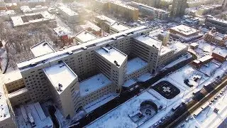 Боткинская больница с высоты птичьего полета [Зима 2018]