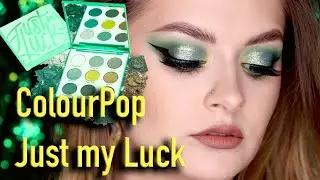 🍀Зеленый макияж палеткой ColourPop Just my Luck / спарклы BERNOVICH / ВЕСЕННЕЕ НАСТРОЕНИЕ💐🌷🌺🌸