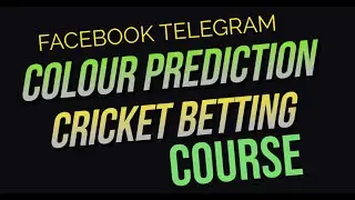 Colour Prediction Facebook Telegram ads Course In hindi 2024 #colourprediction #bdge99 #course