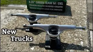 Skating new trucks | (Titanium hollow Inverted kingpin trucks)