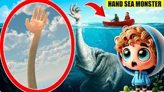 DRONE CATCHES HAND SEA MONSTER IN REAL LIFE! Caught on Camera