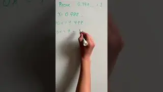 How do you prove that 0.9 recurring is 1?