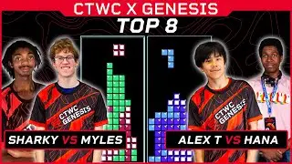 A 1 IN 100 CHANCE!!! | Sharky vs Myles & Alex T vs Hana | CTWC X GENESIS Tetris Regional