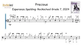 'Precious' - Rockschool Grade 7 Drum Tutorial (2024) | Full Score + Play-Along