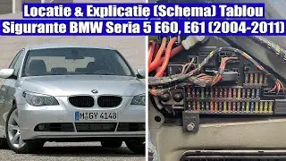 Locatie si semnificatie (explicatie) schema tablou sigurante la BMW Seria 5 E60, E61 (2004-2011)