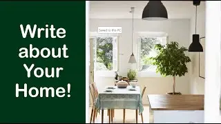 Write about Your Home🏡 Vocabulary - English ESL Basic - [Teacher Elo]