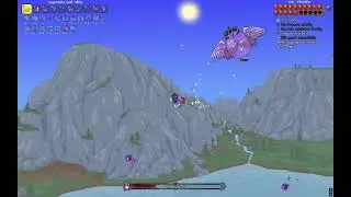 Terraria 1.4.5 Master Mode Summoner Boss Fight First Hardmode boss kill - Queen Slime